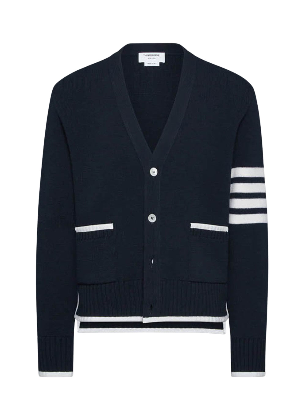 Mens Knit Cardigan Navy
