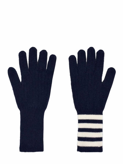 Cashmere 4-Bar Gloves (Navy)