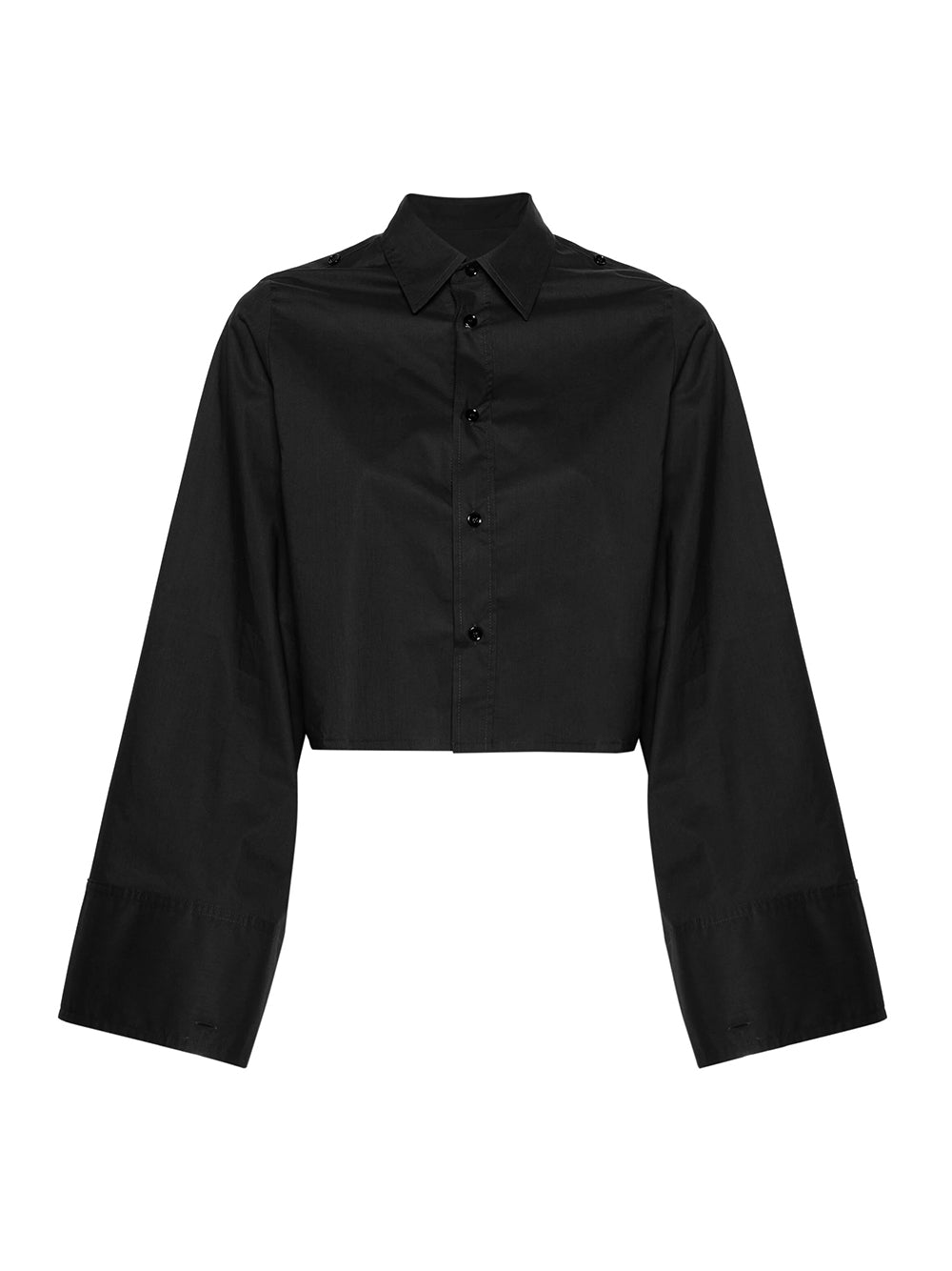 Cotton Poplin Shirt (Washed Black)