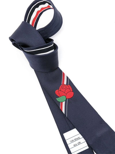 Rose Icon Classic Tie (Navy)