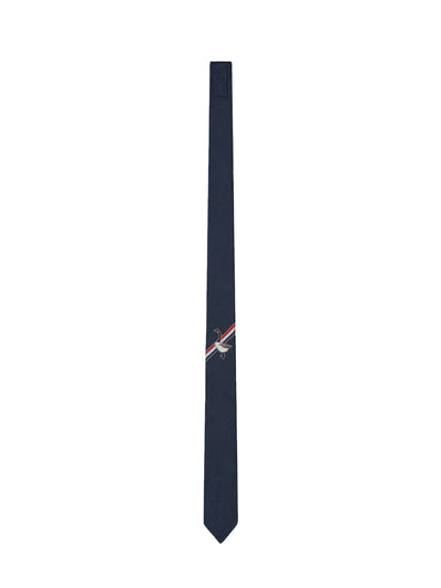 Jacquard Goose Icon Tie Navy