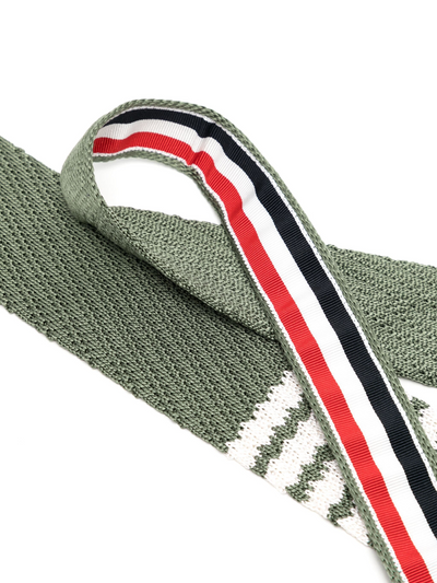 4-Bar Silk Knit Tie (Dark Green)