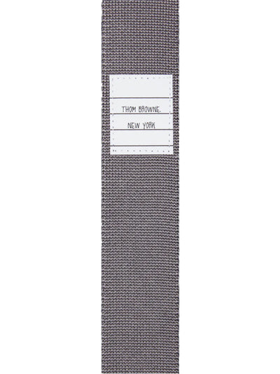 Geese Icon Jacquard 4-Bar Silk Knit Tie (Navy)