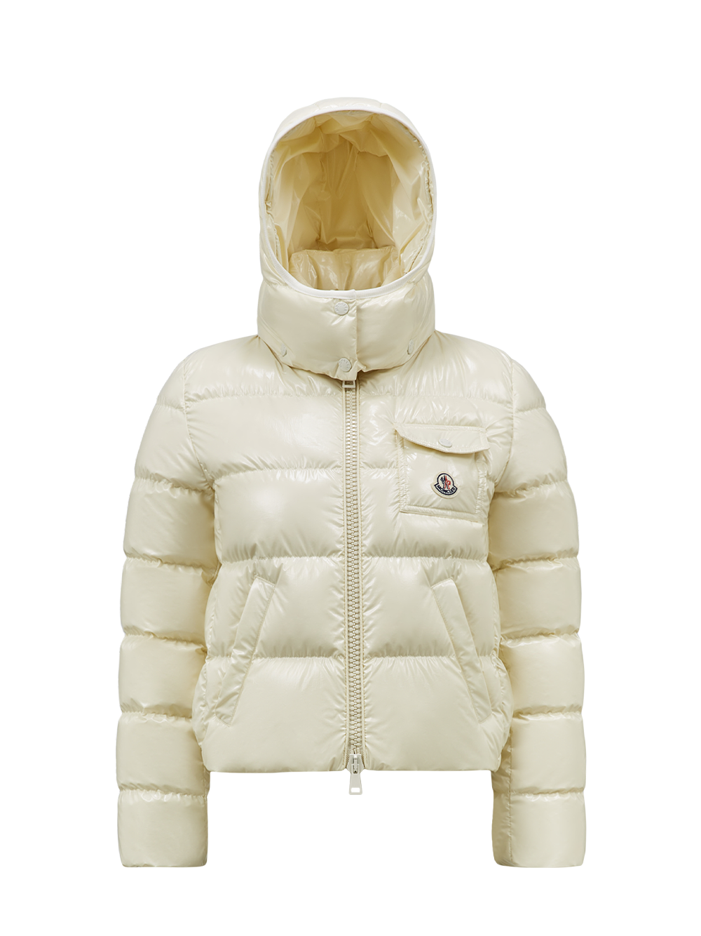 Andro Zip-Up Short Down Jacket (Light Yellow)