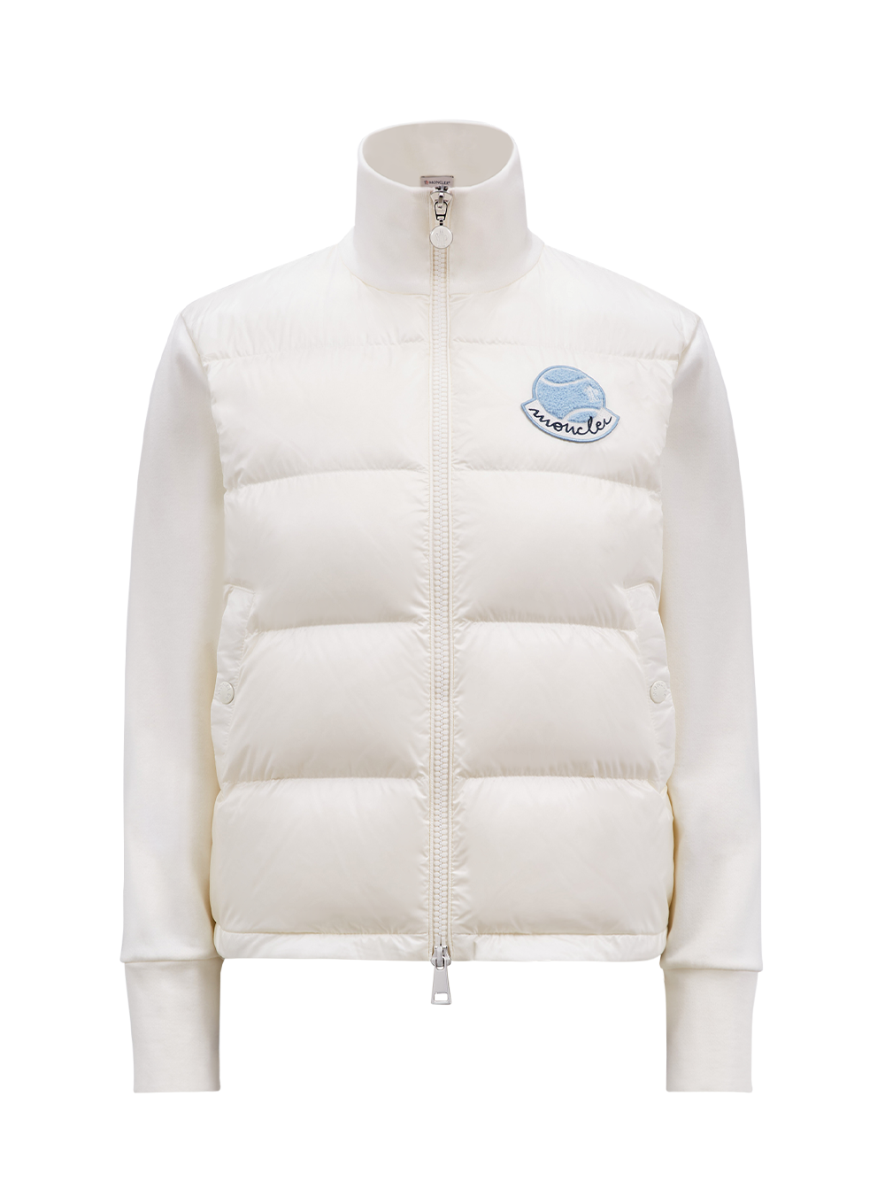 Puffer-Panel Track Jacket (White)