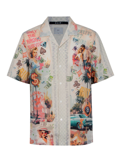 World Order Resort Short Sleeve Shirt Mu Multicolour