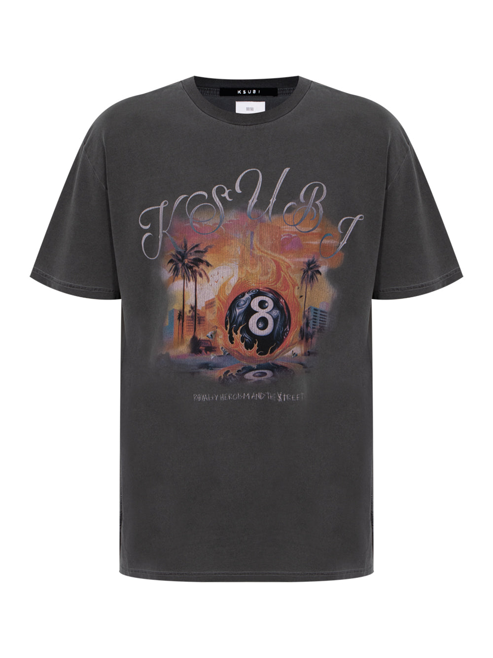 World Order Biggie Short Sleeve Tee Char Charcoal