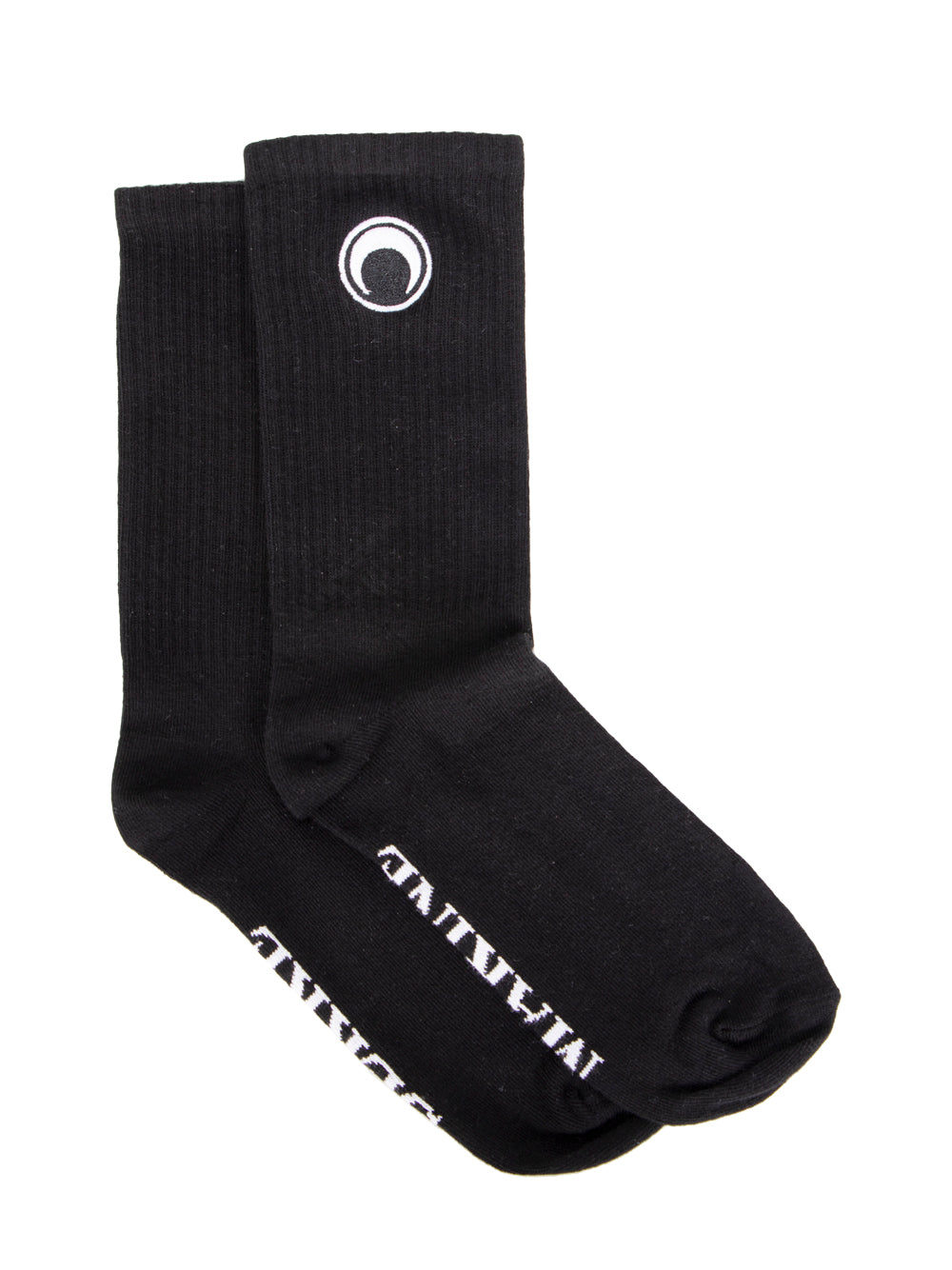 Organic Cotton Rib Ankle Socks Black