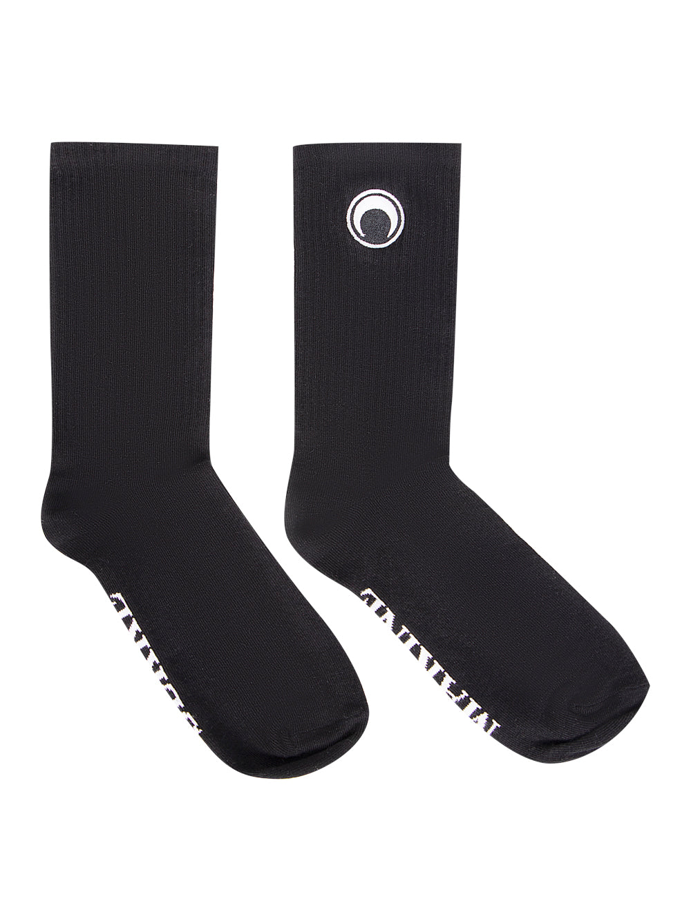 Organic Cotton Rib Ankle Socks Black