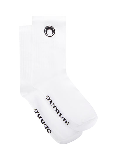 Organic Cotton Rib Ankle Socks White