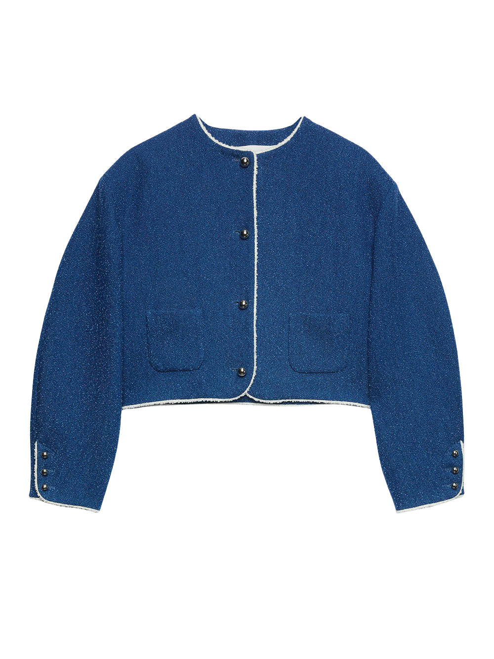 MSGM Tailoring Navy Blue Cool Wool Peacoat (ฺNavy)
