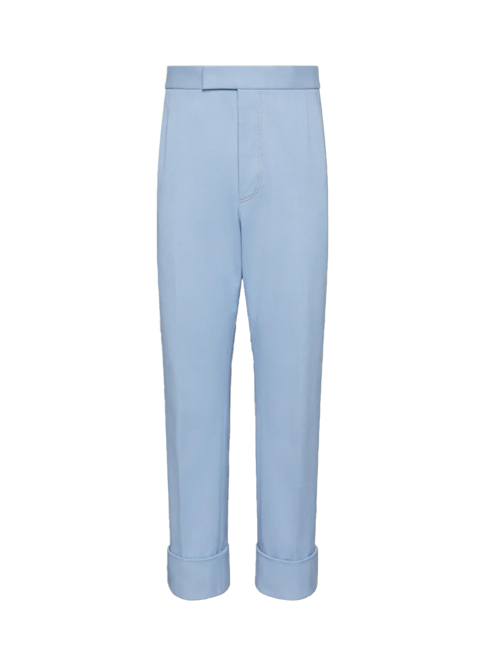 Twin Needle Stich Trouser Light Blue