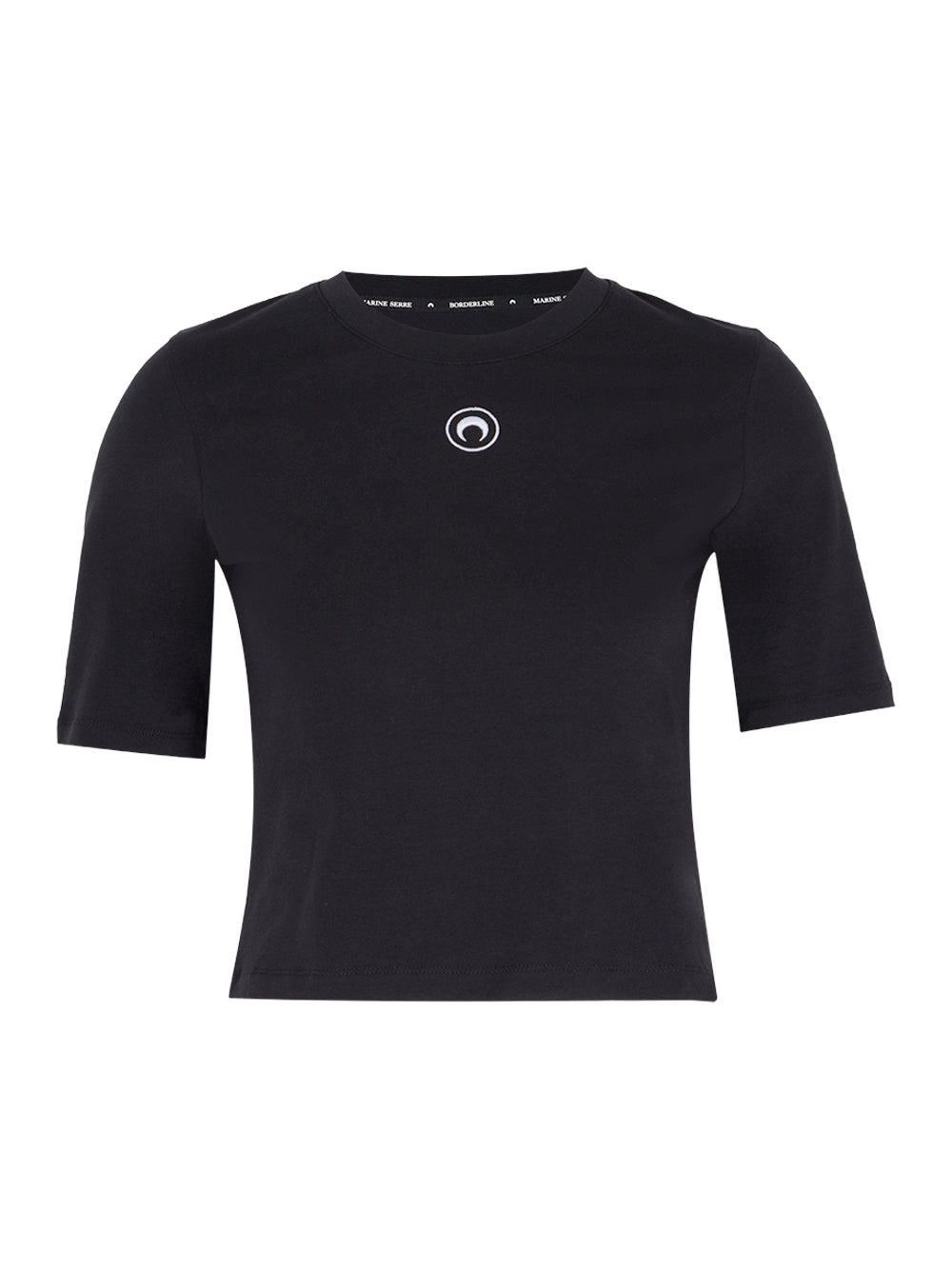 Organic Cotton Cropped T-shirt Black