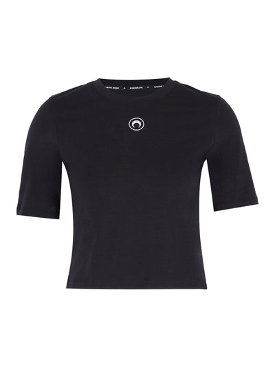 Organic Cotton Cropped T-shirt Black