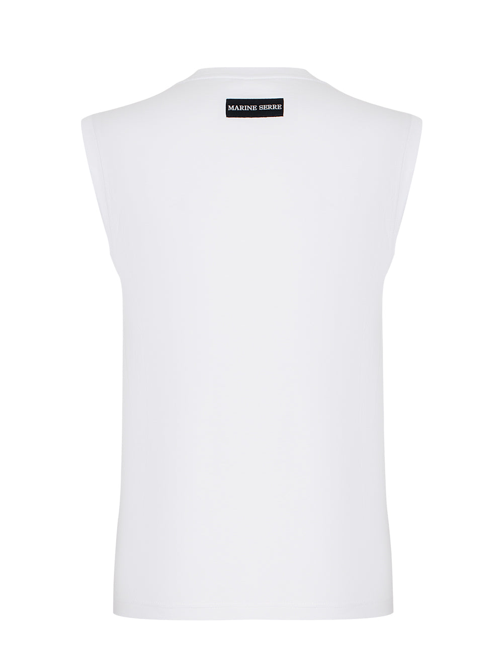 Moon Logo Jersey Tank Top  White