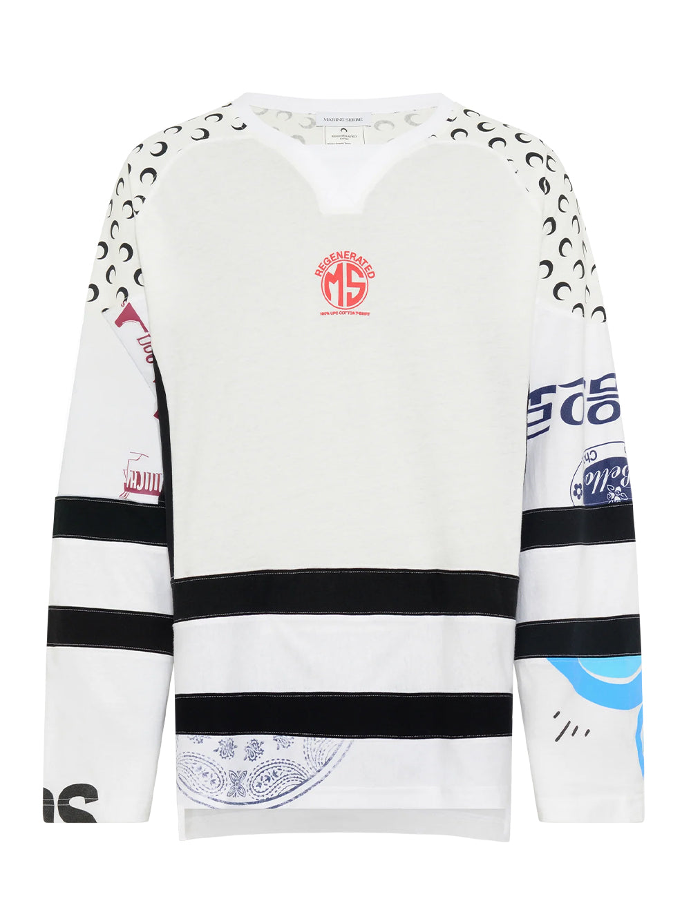 Regenerated Graphic Jersey Ls Hockey T-Shirt White