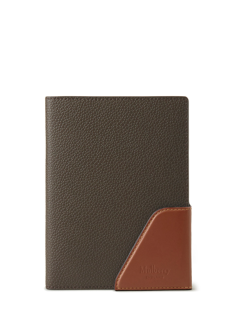 Heritage Travel Wallet (Mole & Cognac Printed Eco Scotchgrain & Flat Calf)