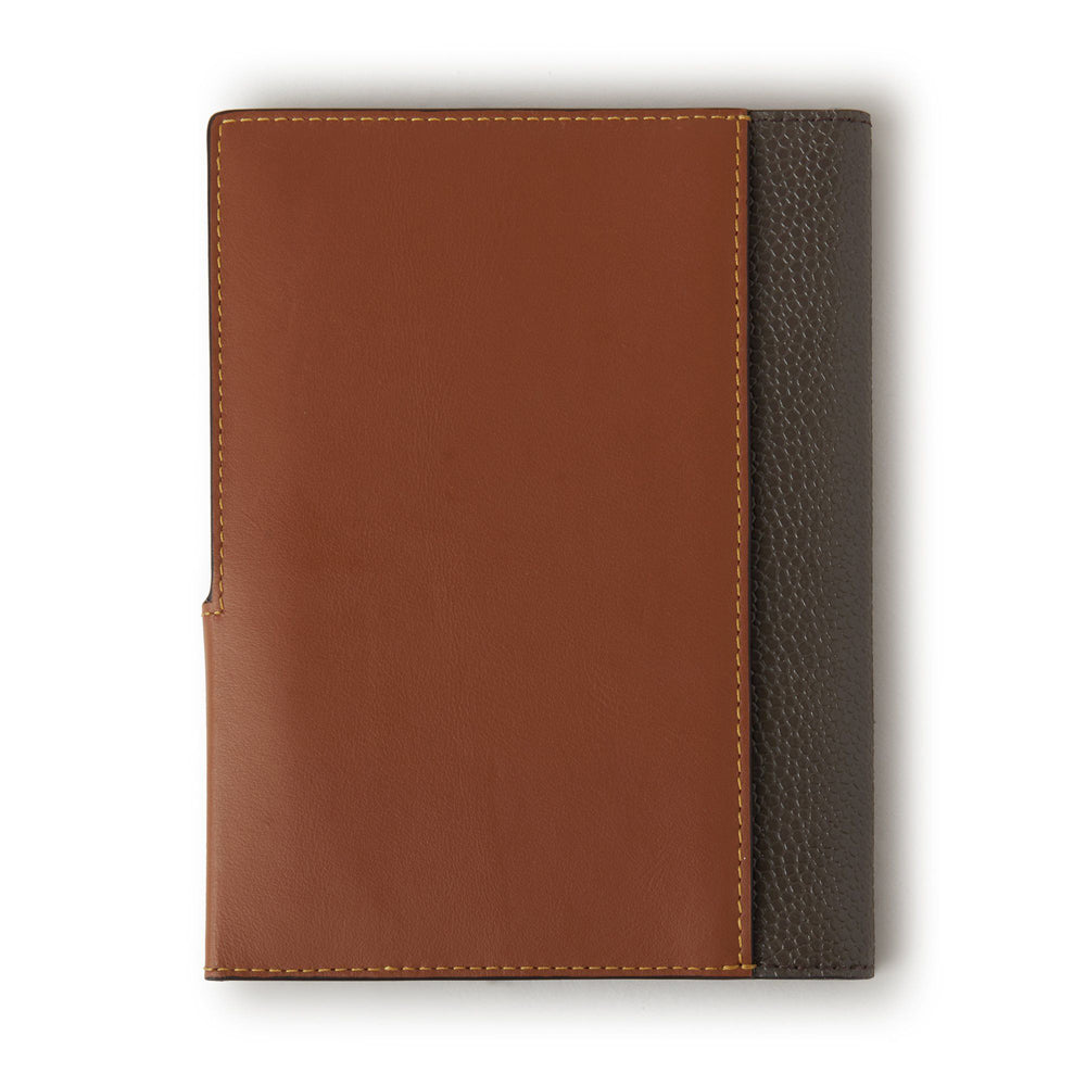 Heritage Travel Wallet (Mole & Cognac Printed Eco Scotchgrain & Flat Calf)