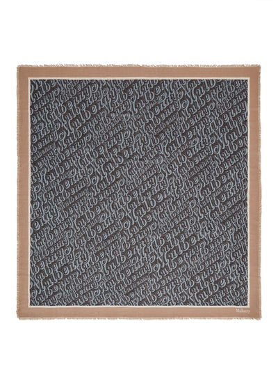 Large Fantasy Mulberry Logo Square (Night Sky & Poplin Blue)
