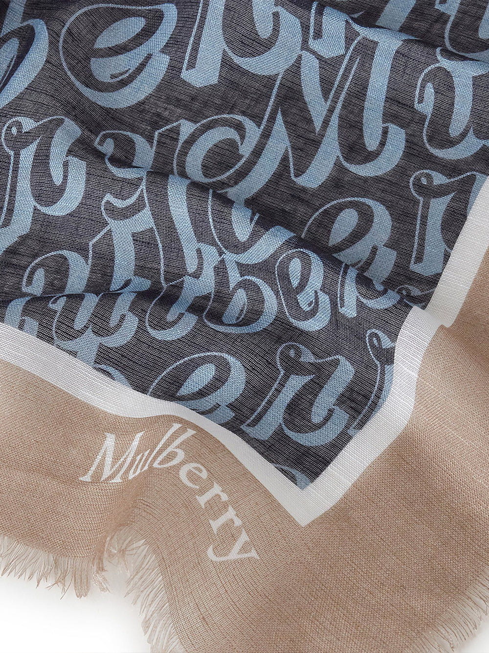 Large Fantasy Mulberry Logo Square (Night Sky & Poplin Blue)