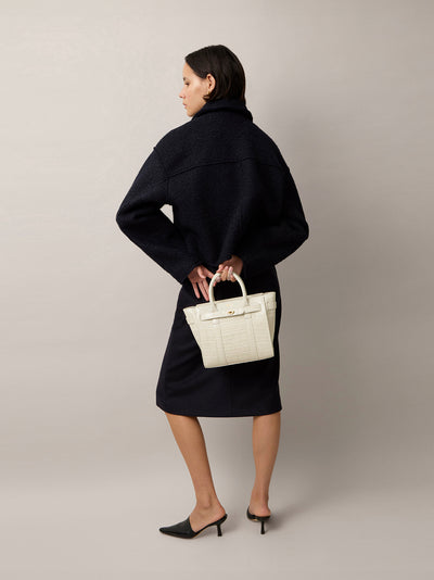 Mini Zipped Bayswater (Eggshell)