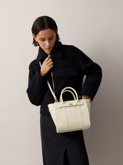 Mini Zipped Bayswater (Eggshell)
