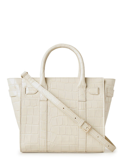 Mini Zipped Bayswater (Eggshell)