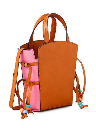 Mulberry x Mira Mikati Mini Clovelly Tote (Oak & Multicolour)