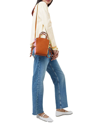 Mulberry x Mira Mikati Mini Clovelly Tote (Oak & Multicolour)