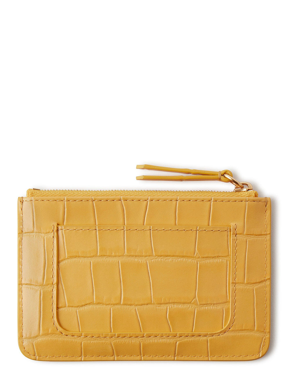 Small Zip Coin Pouch (Yellow Matte)