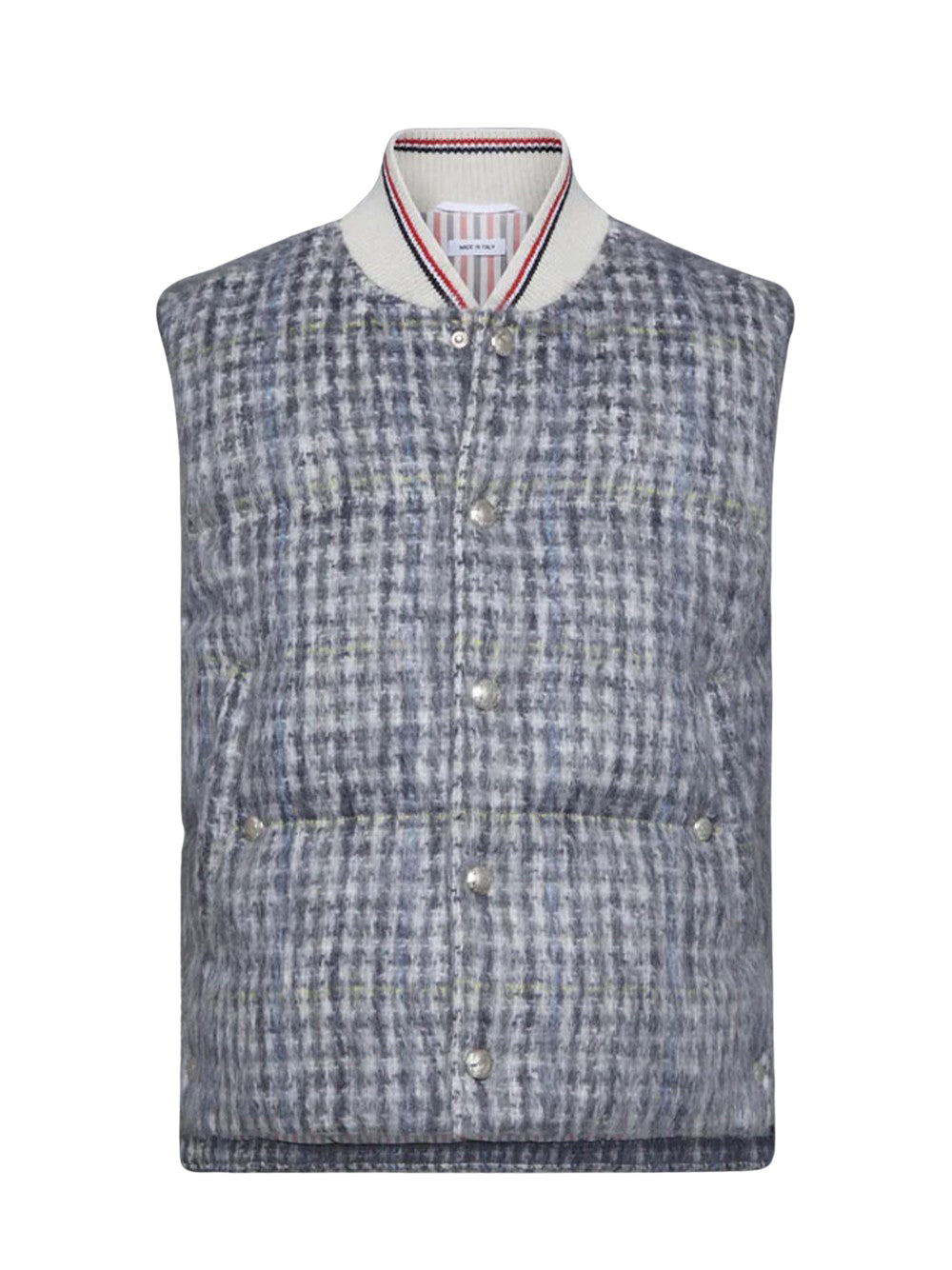 Gunclub Check Hairy Mohair Down Filled Vest Black/White