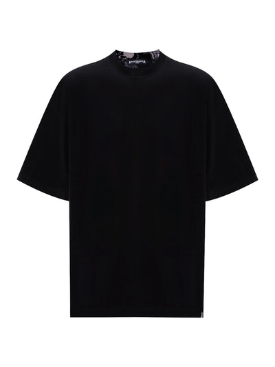 Switched Paisley Velour Tee Black Base