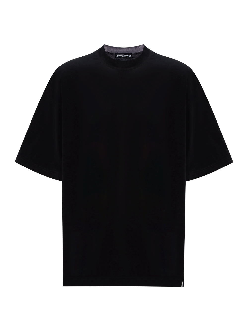 Swiched Border Velour Tee Blackxmonochrome