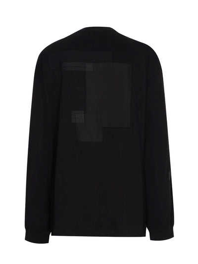 Patchwork Ls Tee Black