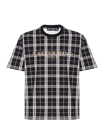 Mirror Logo Ss Tee Black Plaid