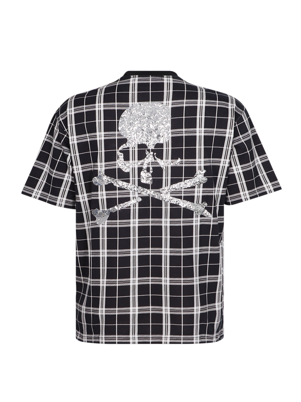 Mirror Logo Ss Tee Black Plaid
