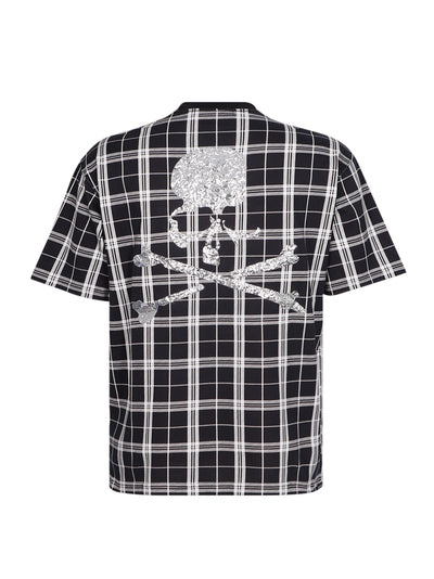 Mirror Logo Ss Tee Black Plaid
