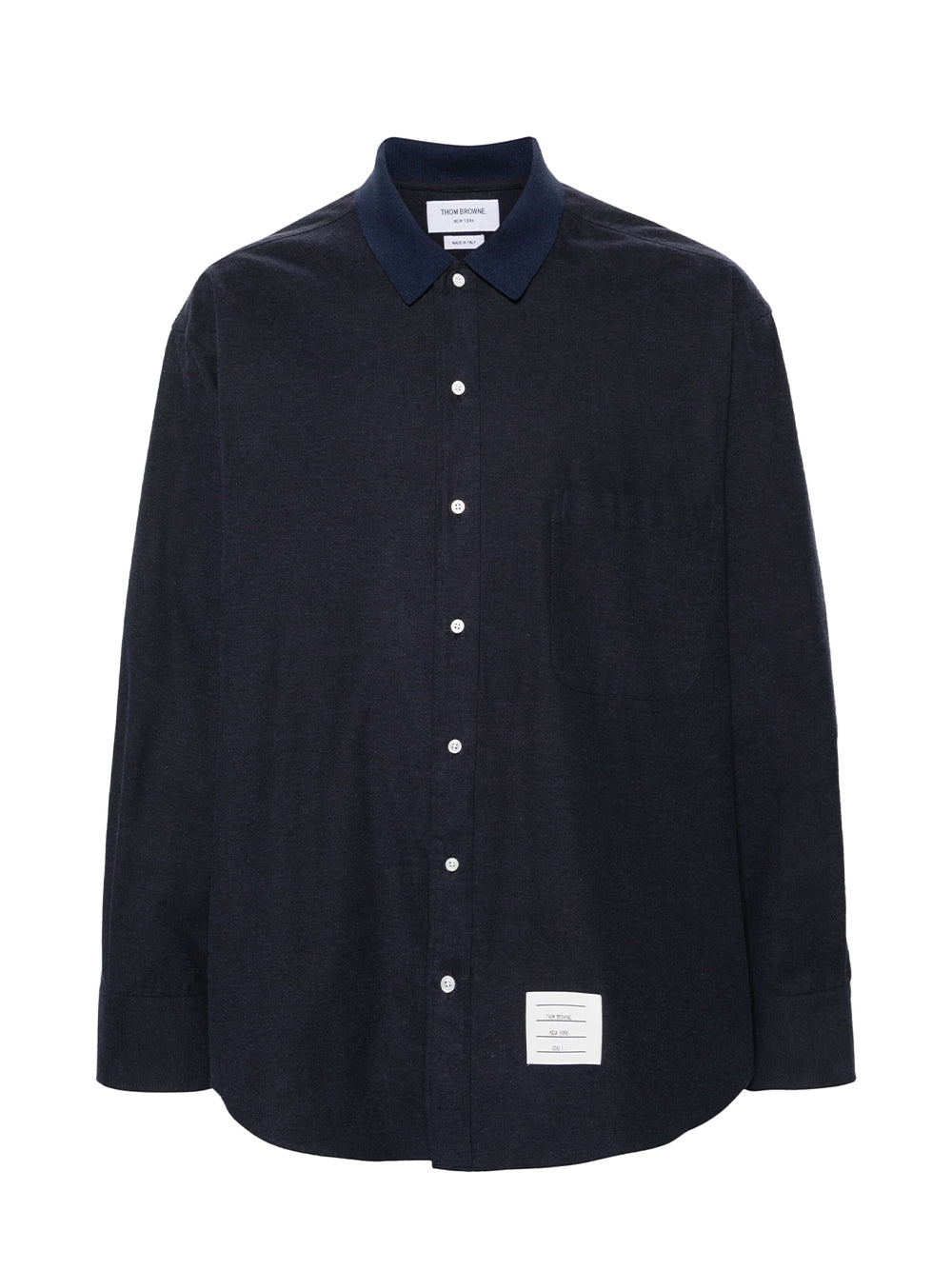 RWB Stripe Print Flannel Shirt (Navy)