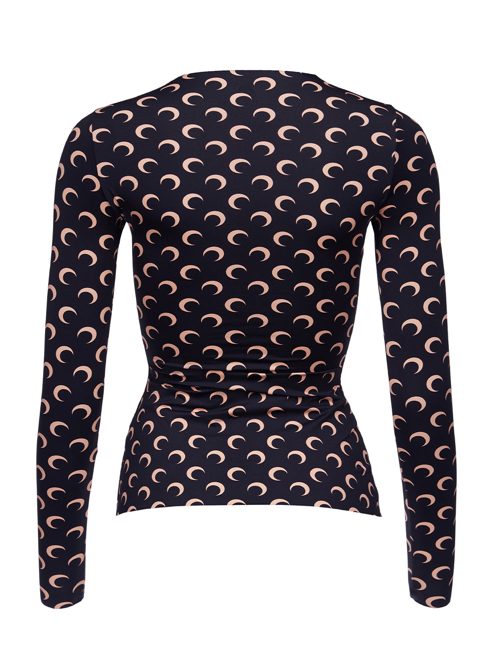 Regenerated All Over Moon Jersey Top (Moon Tan On Black)