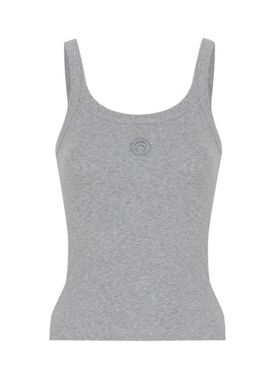 Organic Cotton Rib 2X2 Tank Top (Grey)