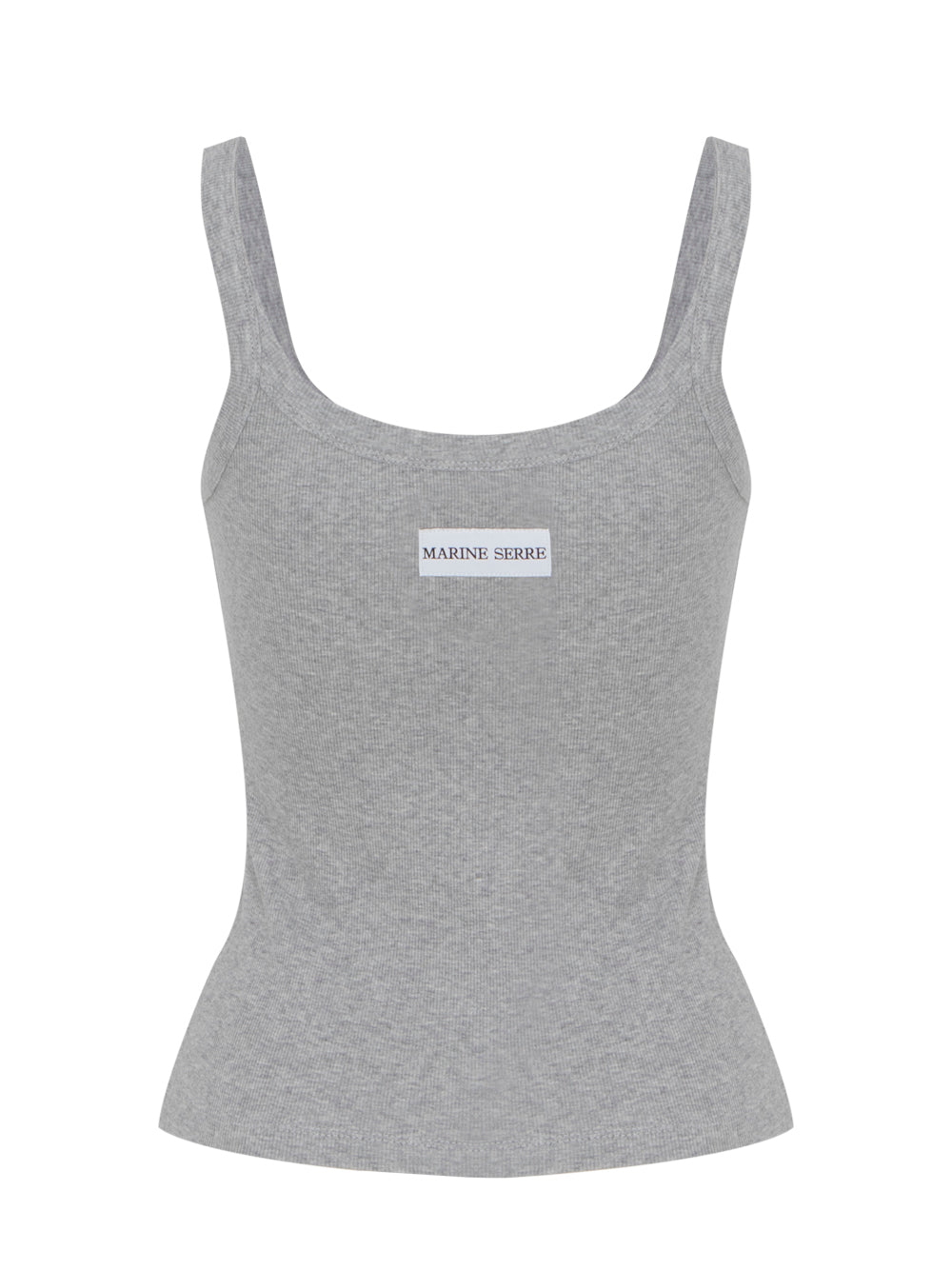 Organic Cotton Rib 2X2 Tank Top (Grey)