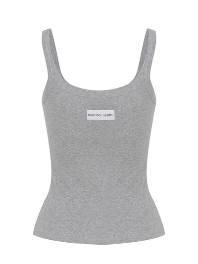 Organic Cotton Rib 2X2 Tank Top (Grey)