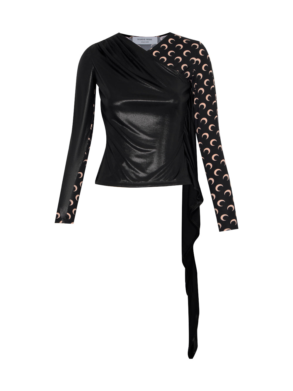 Regenerated Jersey Draped Top (Inverse Tan)