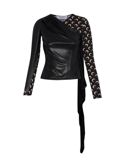 Regenerated Jersey Draped Top (Inverse Tan)