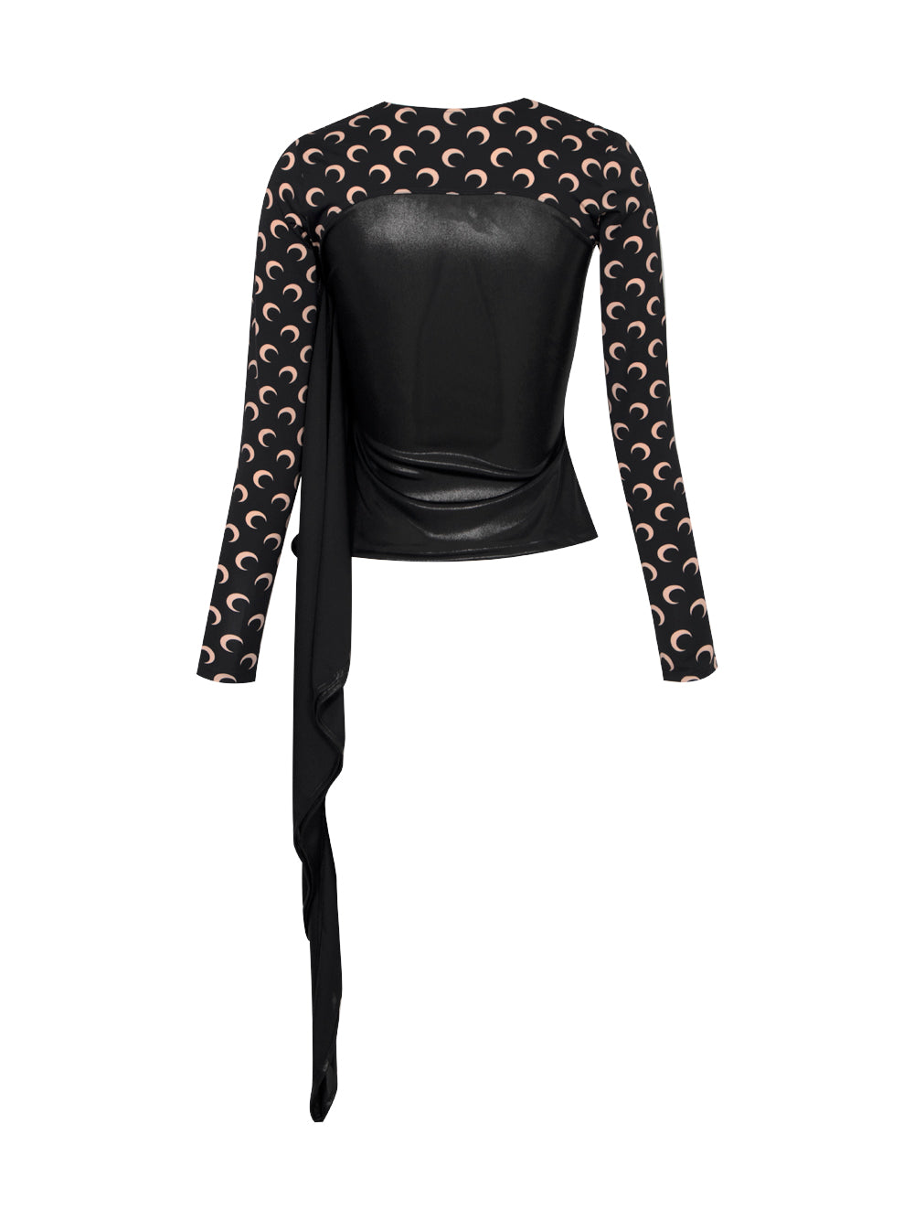 Regenerated Jersey Draped Top (Inverse Tan)