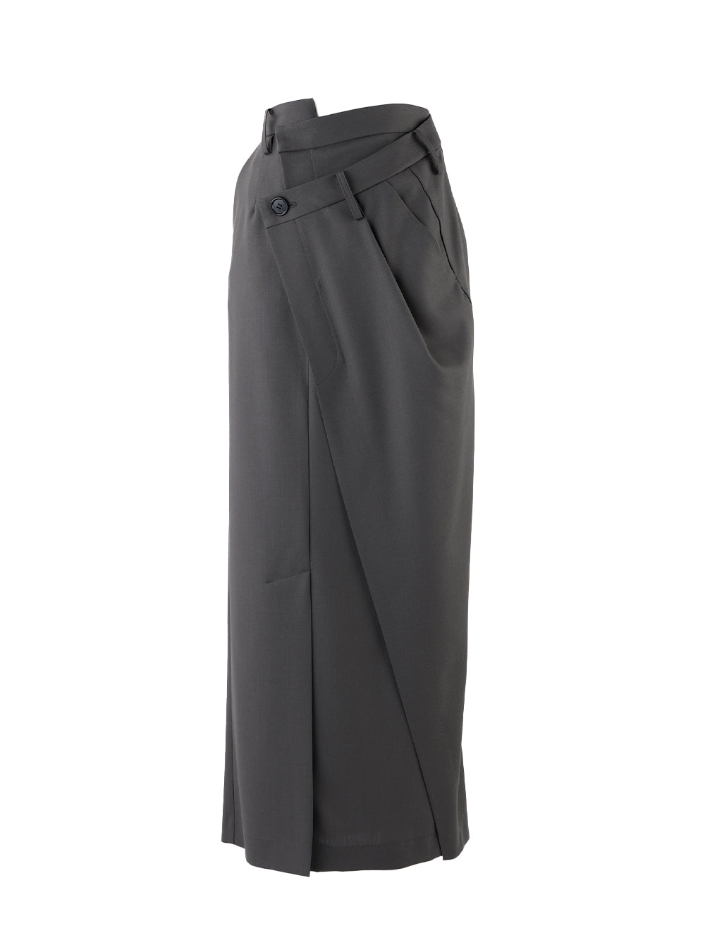 Masculine Straight Skirt (Gray)