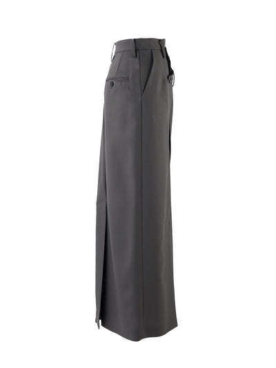 Masculine Straight Skirt (Gray)