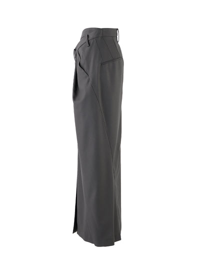 Masculine Straight Skirt (Gray)