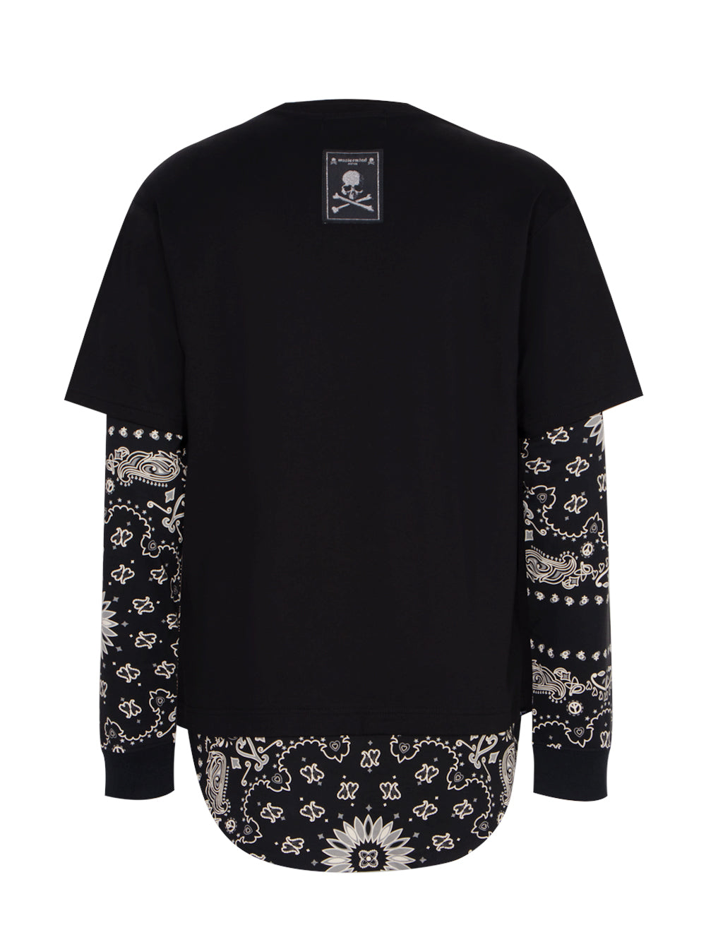 Bandana Layered Tee (Black X Black Bandana)
