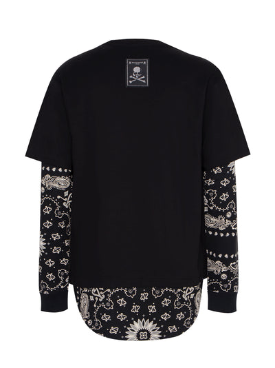 Bandana Layered Tee (Black X Black Bandana)